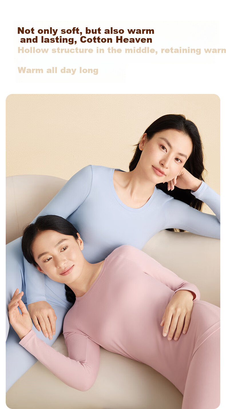 PurCotton Mall Edition Soft Cotton 4.0 Thermal Underwear 7A Antibacterial Anti-Static Lightweight Warm Autumn Top and Bottom for Men and Women 16