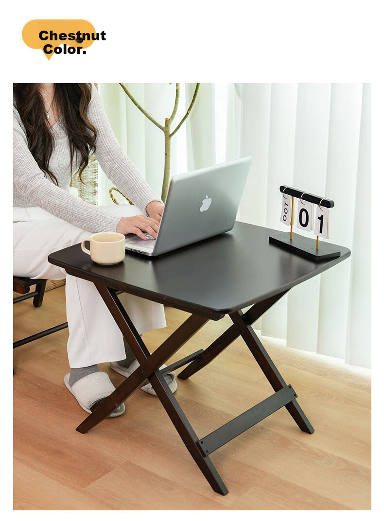 DuLu Folding Table, Compact Bamboo Dining Table for Home Use, Balcony Tea Table, Small Square Table, Outdoor Portable Table And Chairs 11