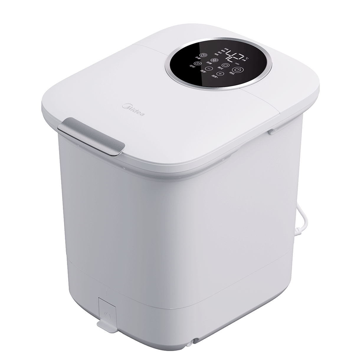 Midea Foot Bath Bucket, Electrolyzed Water Sterilization, Heating, Automatic Massage Foot Soaking Basin, Birthday Gift for Boyfriend, Girlfriend, Elders, ZL312 Polar White