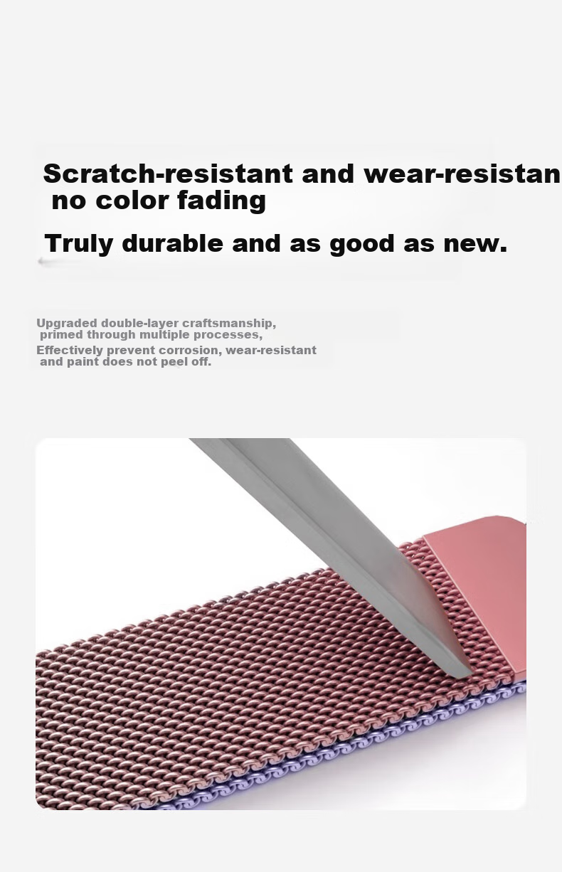 Mashi Compatible with Apple Watch Band for Women, Stainless Steel Milanese Loop Magnetic Strap for Ultra 4/3/iWatch S12/11/10/9/8/7/SE Breathable Wristband 5