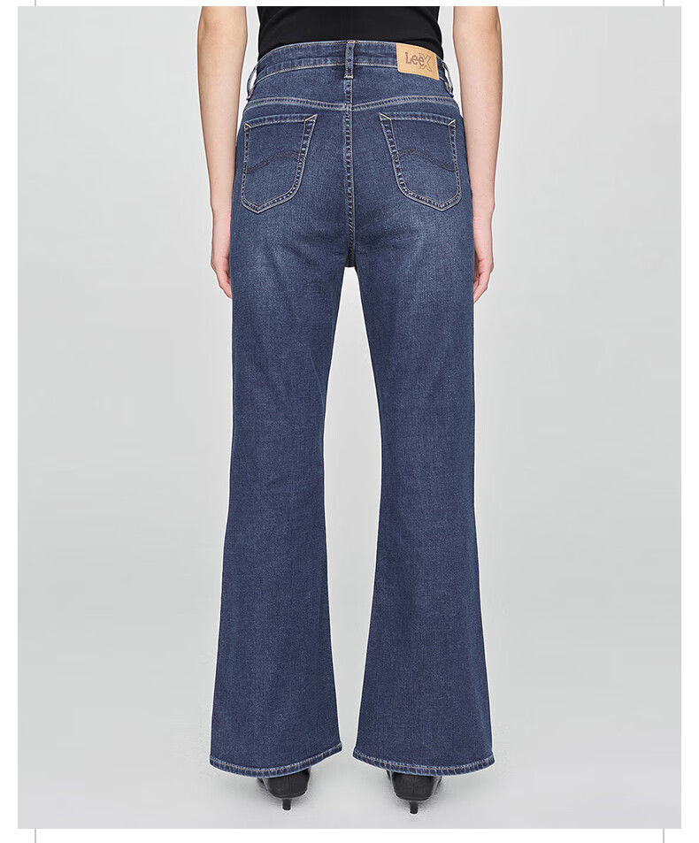 Lee 426 Slim High-Waist Slight Flare Stretch Tencel Dark Blue Women's Jeans Cool Pants Dark Blue 29 6