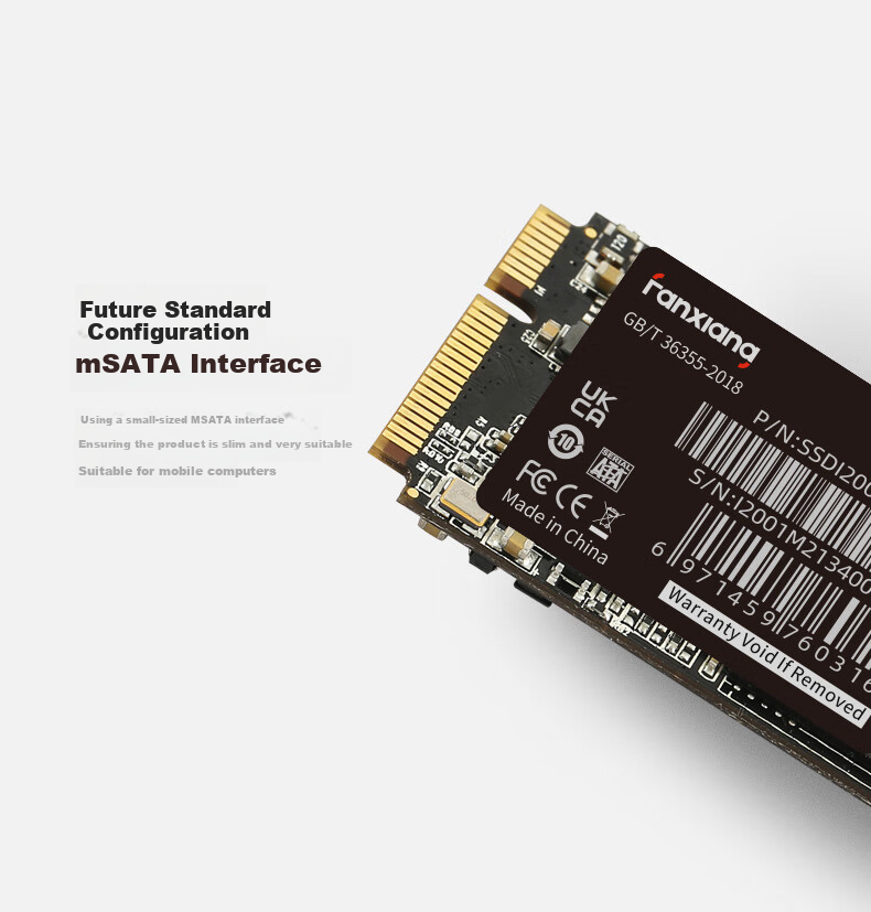 FANXIANG 1TB SSD Solid State Drive, mSATA Interface, Compatible with All-In Desktop And Laptop Computers, S301PRO 2