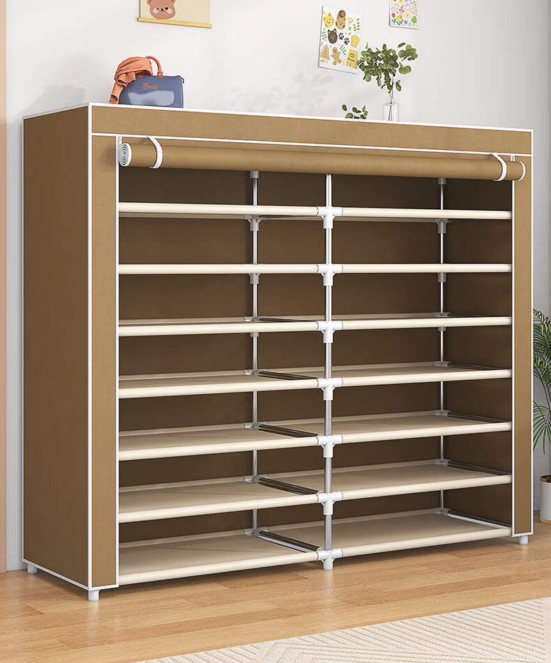 WoJia Seven-Tier Shoe Rack Home Entrance Multi-Layer Dustproof Large Capacity Storage Cabinet for Rental Apartments 2
