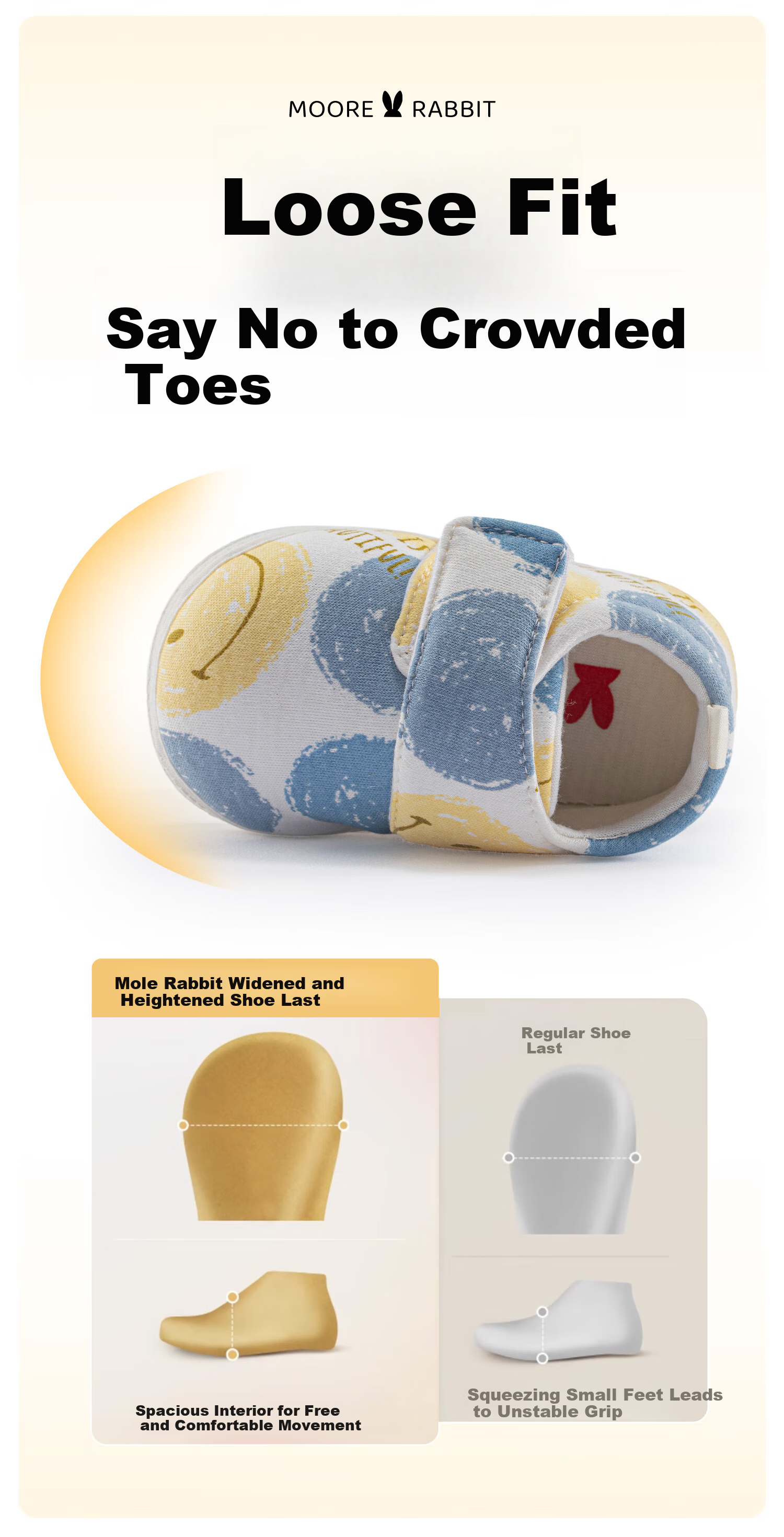 Moertu Soft Walking Shoes for Spring And Autumn, New Style Pre-Walking Shoes for Baby Boys And Girls, Soft-Soled Shoes, Cartoon Shoes for 0-1 Year Olds, Toddler Shoes 6