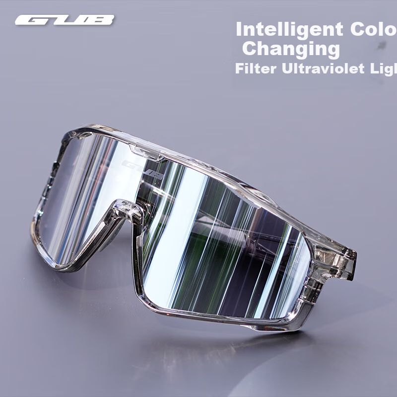 GUB Color-Changing Cycling Glasses for Hiking, Outdoor Sports, Men And Women, Road And Mountain Bikes, Windproof And Eye-Protecting