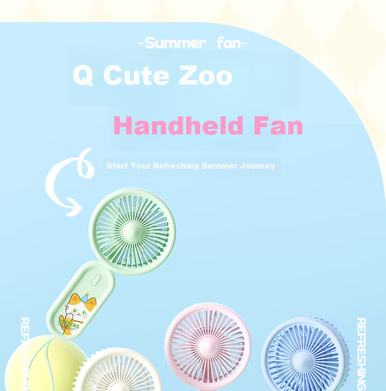Ouliwen Small Fan for Desktop And Bed Use, Quiet USB Rechargeable Low Noise Portable Mini High-Power Electric Fan for Office Dormitory Air Cooler White 1