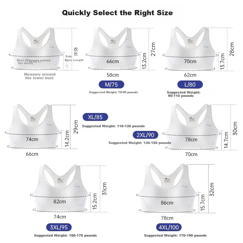 MiiOW Girls' Sports Bra for Middle And High School Students, Teenage Development Stage Two And Three Sports Bra with Anti-Shock Desig 16