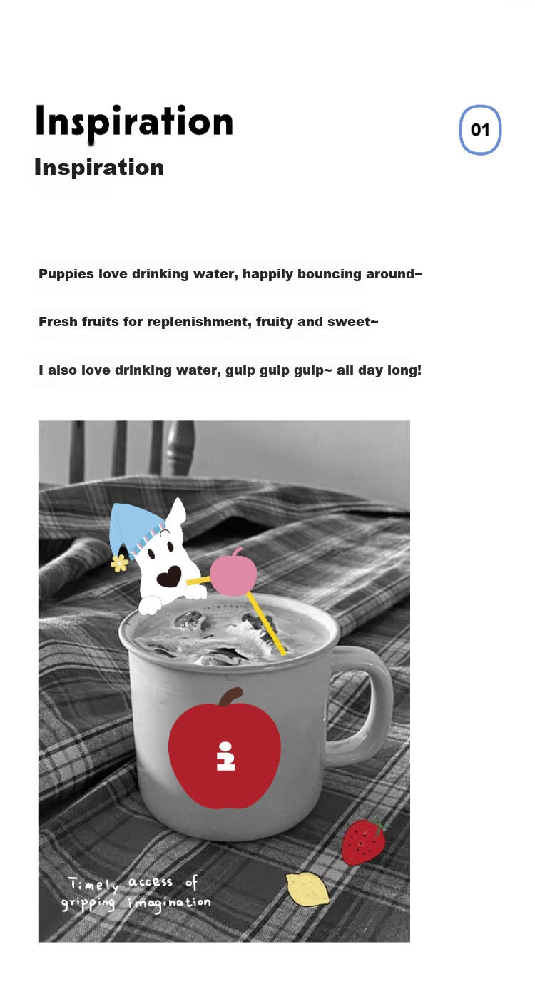 Tagi, Tiaohua Tiantan Straw Autumn And Winter Insulated Cup, 316L Stainless Steel Inner Liner, Duntun Cup, Hot Water Cup, Mid-Autumn Festival Gift 2