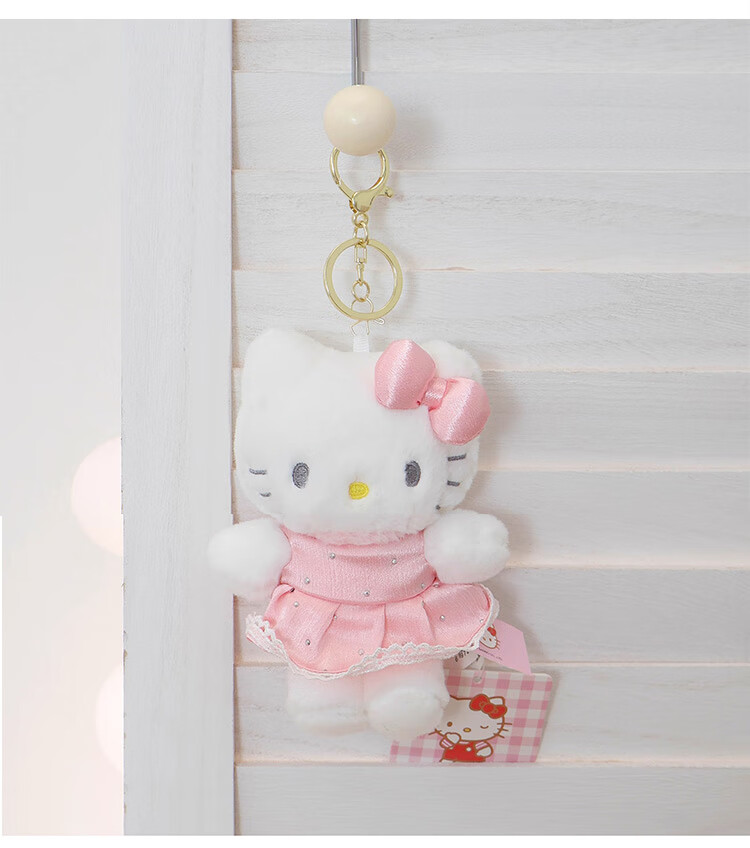 Hello Kitty Sanrio Plush Toy Keychain Birthday Women's Day March 8th Goddess Festival Gift Girlfriend Kitty Pendant 5