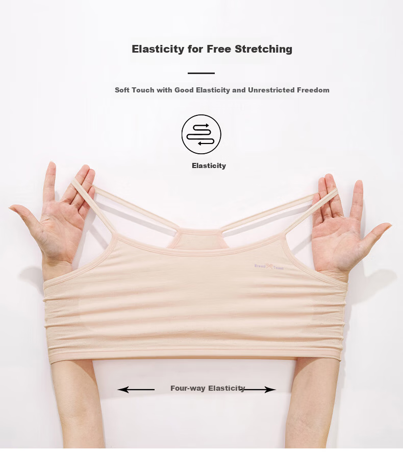 Ziyouxi Girls' Underwear for Elementary School Students in Puberty, Ages 8-12, Children's First Stage Camisole Thin Bra for Young Girls 12