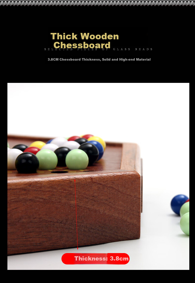 Huasheng Acrylic Checkers Board Set for Travel (60 Checkers + 12 Spare Pieces), Father's Day Gift 3
