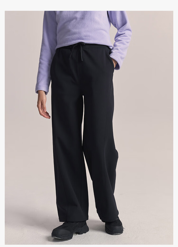 JD Original F4 Series Fleece Pants, High-Elastic Fleece-Lined Trousers for Women, Winter New Year Clothing, Cream Color, Size S 11