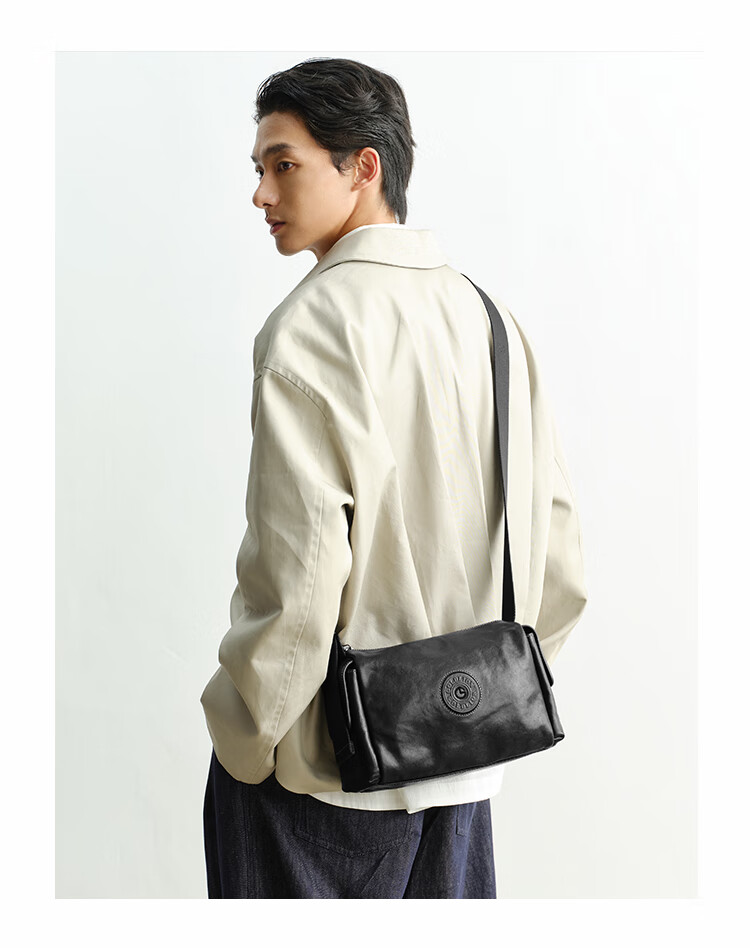 Goldlion Men's Crossbody Bag, Fashionable Men's Handbag, Large Capacity Shoulder Bag, Birthday Gift 1