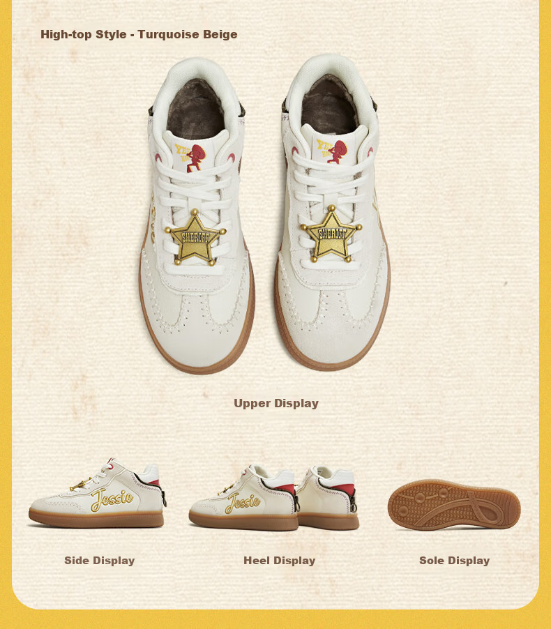 Tianmeiyi Hou Minghao Recommended Toy Story Collaboration Handmade De Xun Strawberry Bear Pink Unisex Sports Sneakers 25