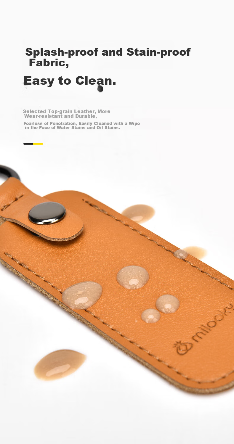 DiYiGongFang Genuine Leather USB Flash Drive Storage Case Anti-Loss Cover Compatible with SanDisk, Kingston, Aigo, Hikvision USB Drives U-Shaped Leather Business Anti-Loss Keychain Pendant Protective Case 6