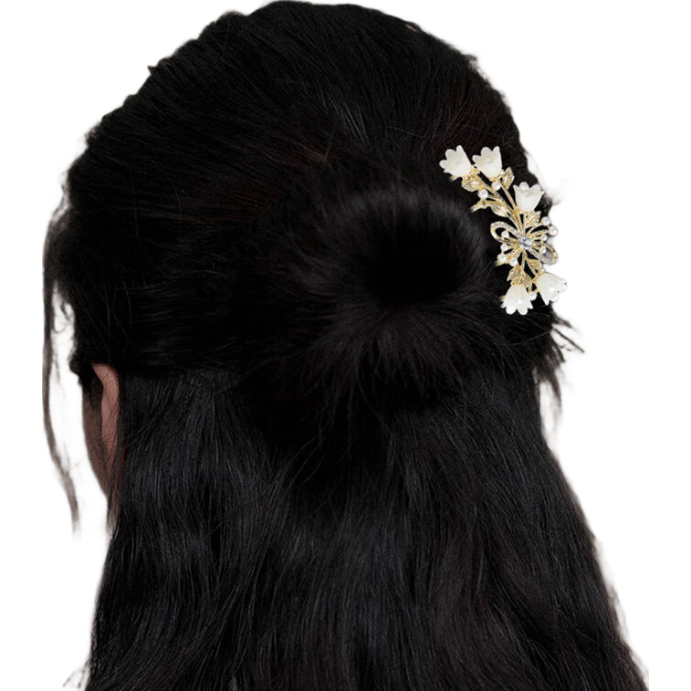 Xiangwan Elegant Hair Comb and Hairpin Set for Updo, Premium Hair Accessories for Fine Hair, Qipao Birthday Gift for Women