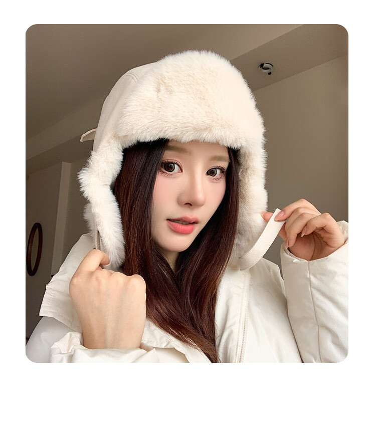 XUEXIMAN Women's Winter Retro Fashion Fleece Lined Outdoor Ear Protection Warm Bucket Hat 2