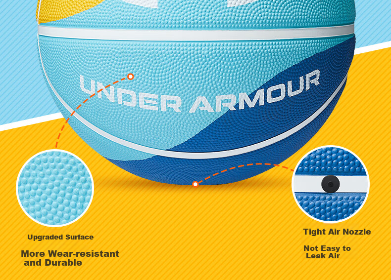 Under Armour Basketball, for Adults And Middle School Students, Training-Specific, Indoor And Outdoor Use, Non-Slip, Size 7 Basketball 10