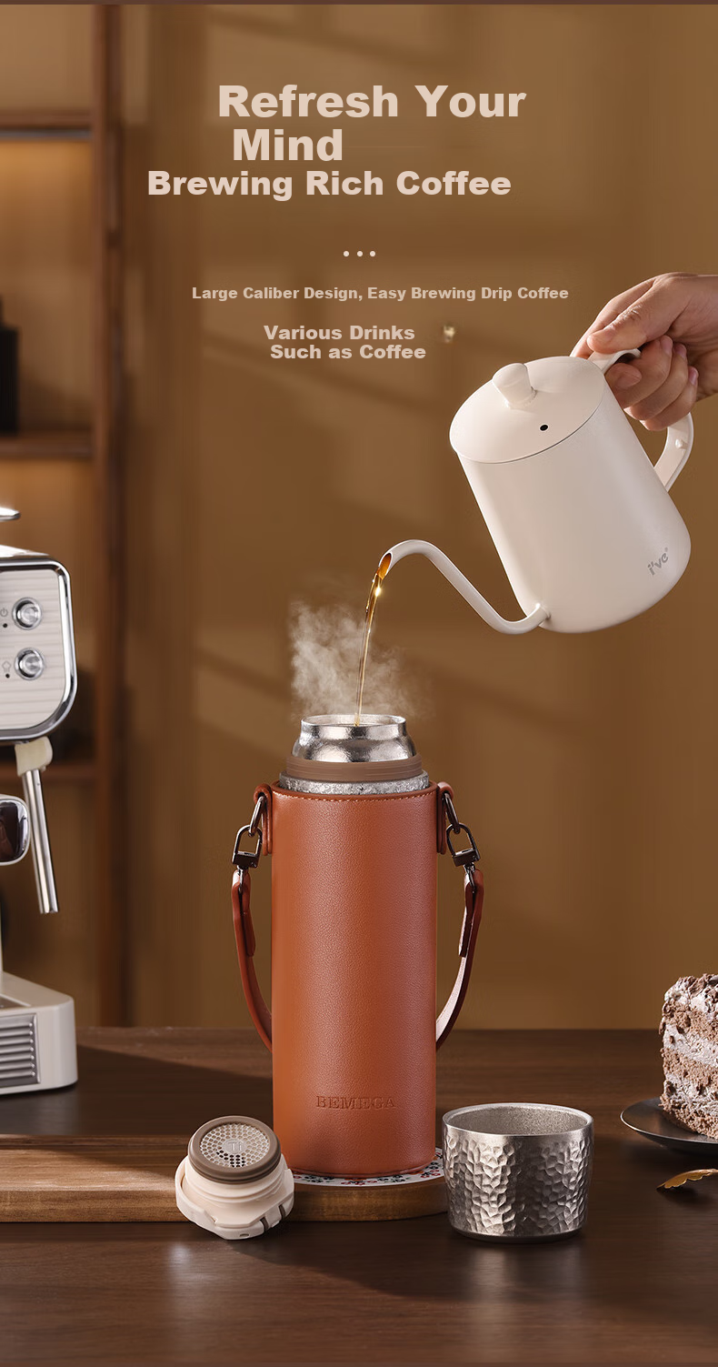 BEMEGA Pure Titanium Insulated Mug for Women And Men, Stylish 2025 New Model Sold by JD, Titanium Cup with Tea Infuser And Water Separatio 9