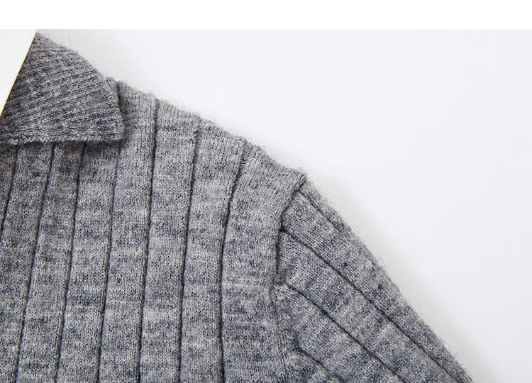 Demana Relaxed Cloud Breath Autumn Two-in-One Spliced Shirt with Detachable V-Neck Collar Elegant Knit Top 2