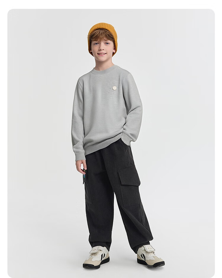 BALABALA balaOne Kids Sweater Children's Knitwear Boys Girls 2025 Spring Autumn Base Layer Parent-Child 208325103209 4