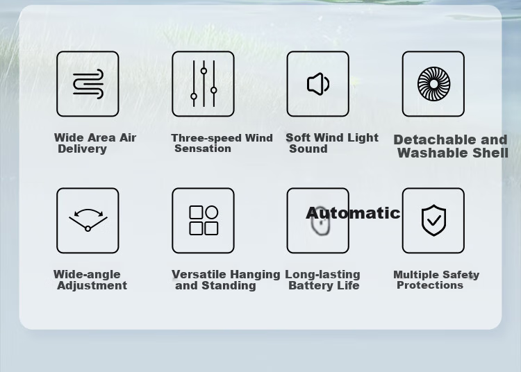BULL USB Desktop Fan, [3C Certified], Mini Quiet Electric Fan, 4000mAh Long Battery Life, Wall-Mounted And Stand-Up Dual-Use Rechargeable Model - Milk Cloud White 2