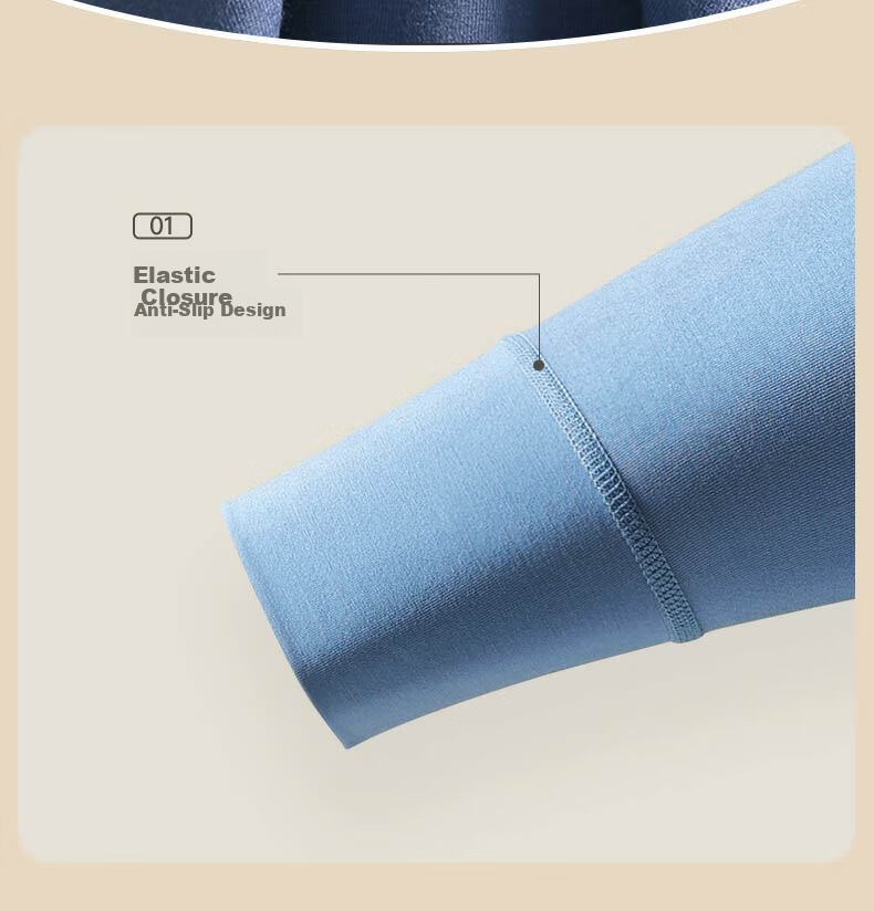 LangSha Men's Thin Modal 7A Antibacterial Thermal Underwear, Loose-Fitting Large Size High-Elastic Base Layer Long Johns 25