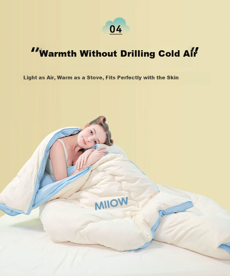 Maoren Class A 10% Soybean Fiber Comforter, Spring And Autumn Duvet Insert 5 Jin (2.5 Kg), 150*200cm, Yuanqi Blue 9