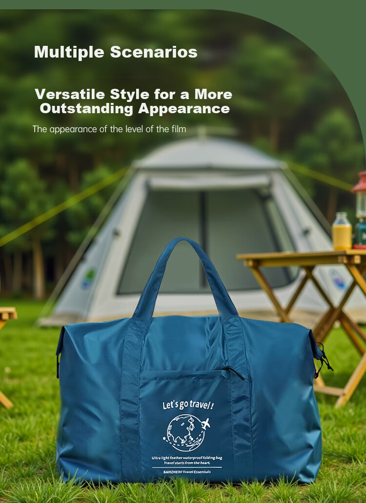 Banzheni Travel Bag, Large Capacity Foldable Suitcase with Handle for Men And Women, Storage Bag for Maternity, Fitness Handheld Crossbody Bag 2