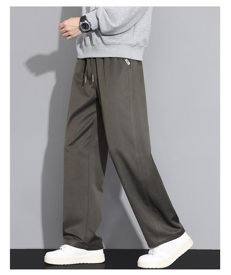 Warrior Casual Pants for Men, Autumn Loose Straight-Leg Draping Comfortable Trousers, Elastic Trendy Fashionable Sports Long Pants for Me 6