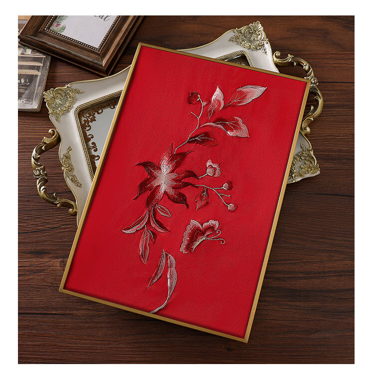 Shanghai Story Women's 100% Mulberry Silk Scarf Handcrafted Su Embroidery High-End Gift Box Mother's Day Birthday Gift for Mom 15