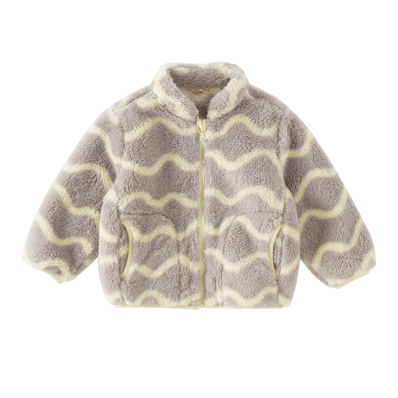 DAVE & BELLA Children's Plush Winter Coat Antibacterial and Mite-Resistant Boys and Girls Baby Jacket