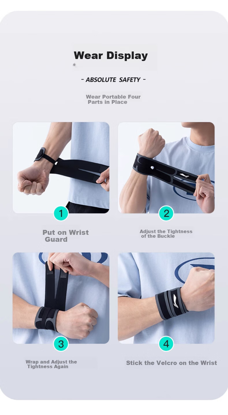 Li-Ning Wrist Support for Tendonitis, TFCC Injury, Fitness, Wrist Strain, Sports Fixation Brace, Badminton, Bench Press, Compression Sleeve 11