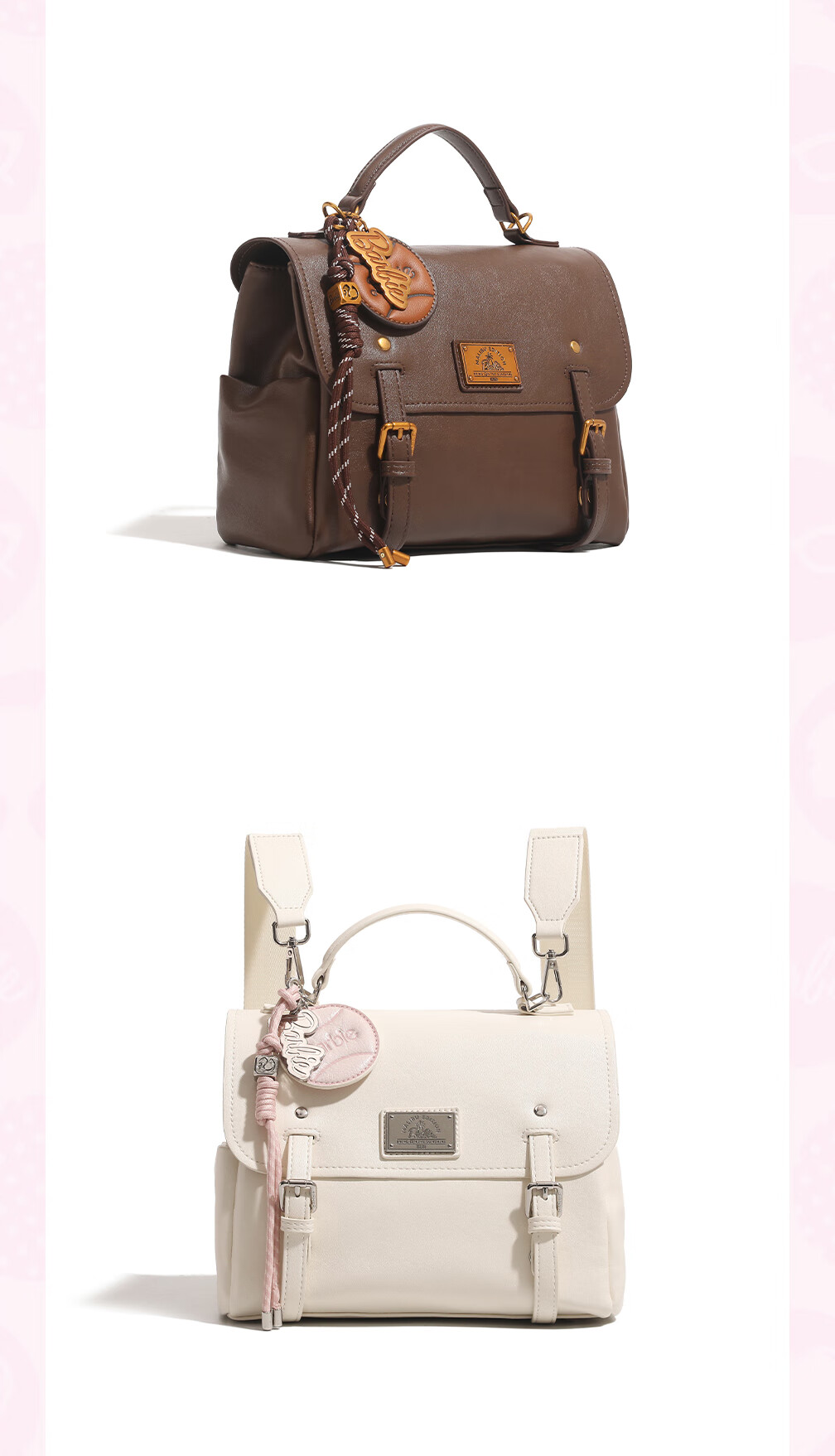 Barbie Vintage Luxury Women's Backpack Cambridge Laptop Small Backpack Birthday Gift Valentine's Day 9