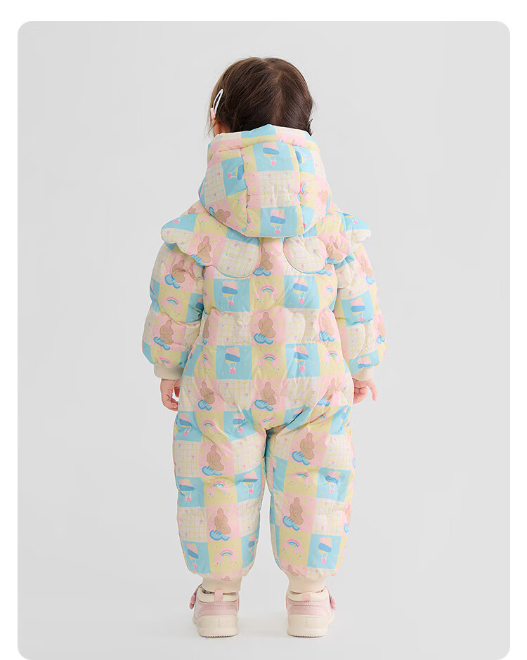 BALABALA balaOne Baby Girls' Down Jumpsuit 2025 Sweet Fashion Romper 208425120209 12