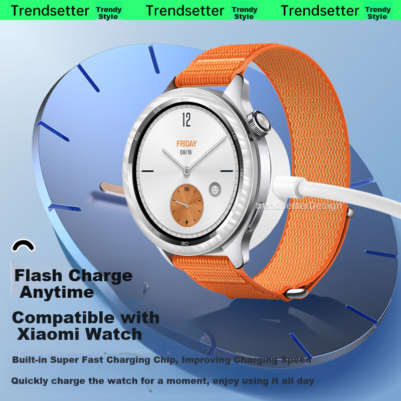 Chaofan Compatible Charging Cable And Charger for Xiaomi Watch S2/S3/S4 Sport, Original Watch S2/S3/S4 Sport Wrist ECG Blood Pressure Monitor Watch Magnetic Charging Dock for Second And Third Generation Models
