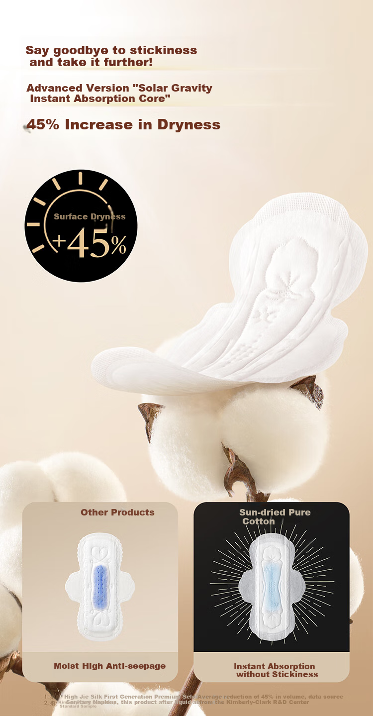 Kotex [Pure Cotton NO.1] Sunshine Warm Sanitary Napkins, 240mm, 8 Pieces * 8 Packs, Daily Use Menstrual Pads, Sold by JD Flagship Store 4