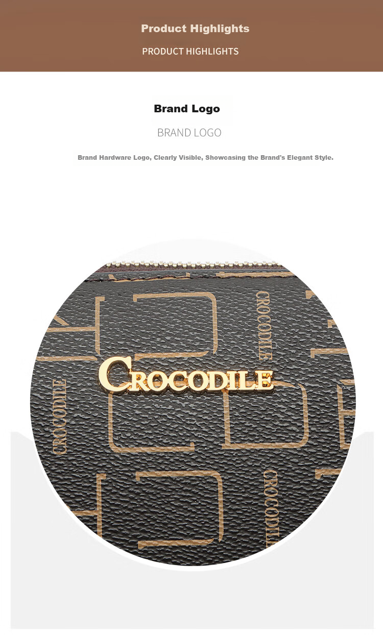 CROCODILE Goddess Festival Vintage Floral Letter Simple Crossbody Women's Handbag, Casual Underarm Bag, Shoulder Bag for Wome 6