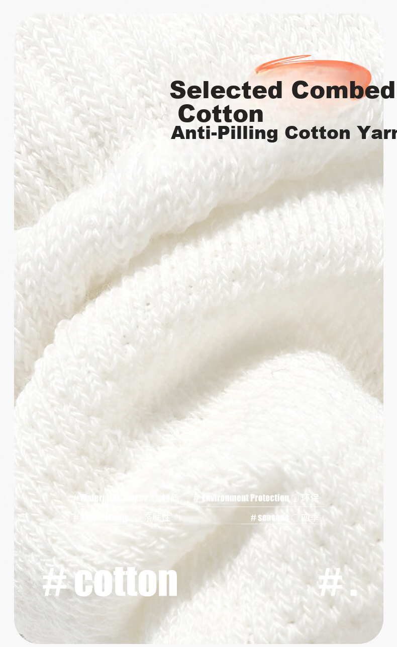 Zhiyouban Children's Socks, Boys' Cotton Socks, Girls' White Socks, Spring Autumn Summer Thin Breathable Mesh White School Uniform Socks 5