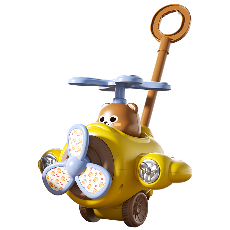 Huangen Push Plane Toy Educational Walker for Babies And Toddlers, 0-1 Year Old Infant Push Cart