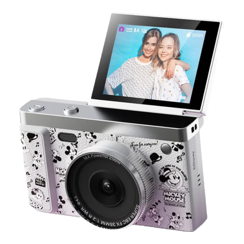 Disney Mickey Digital Camera Handheld CCD HD 2.4-inch Video Recording Flip Photo for Boys and Girls Birthday Gift