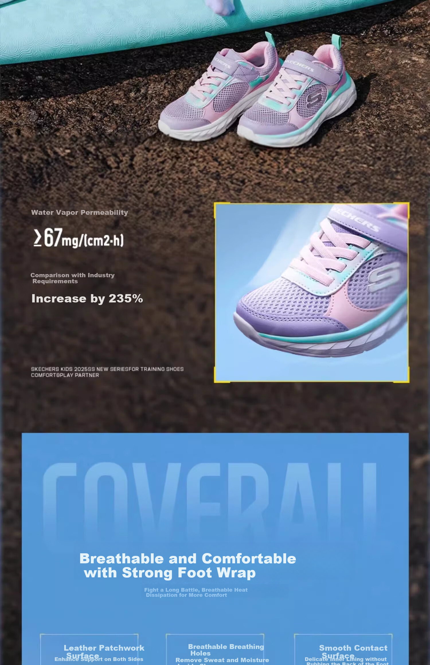 Skechers, Versatile Comfortable Children's Fashion Sports Shoes, Casual Sneakers, 303978L 12