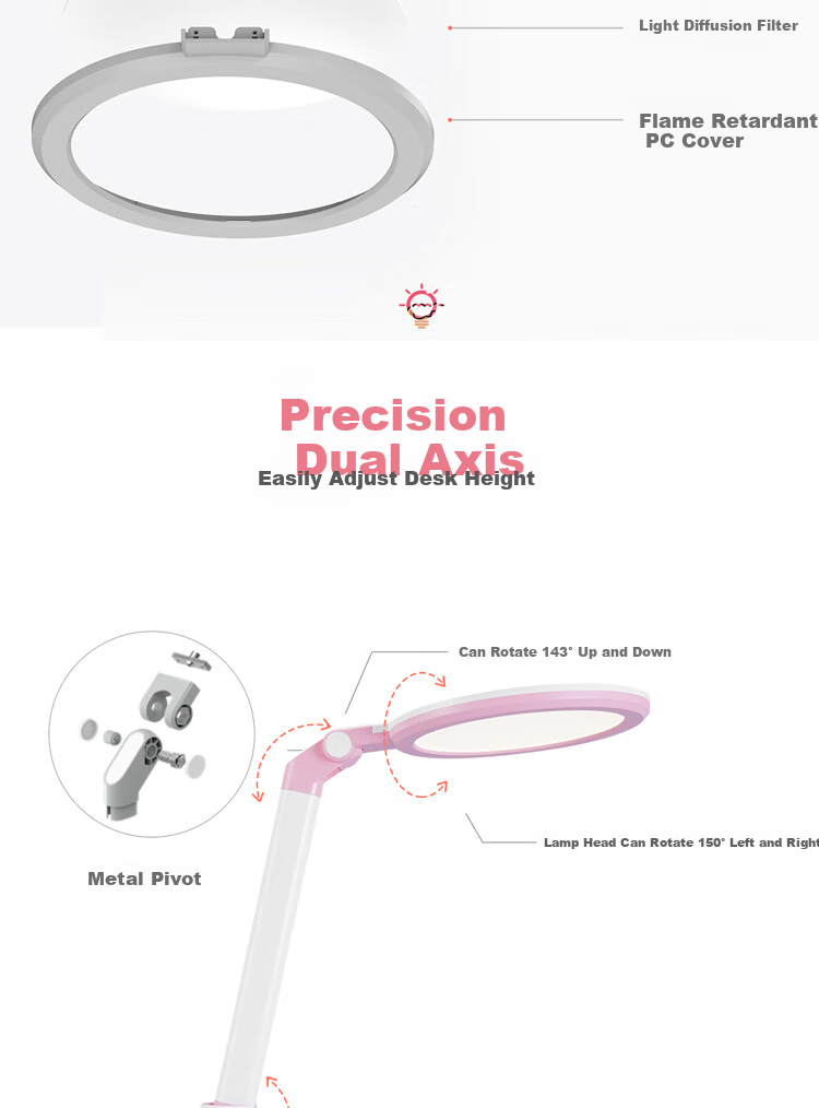NVC Eye Protection Children's Reading Home Full Spectrum Eye Protection Student Study Work Desk Reading Writing Seating Sensor Desk Lamp 10