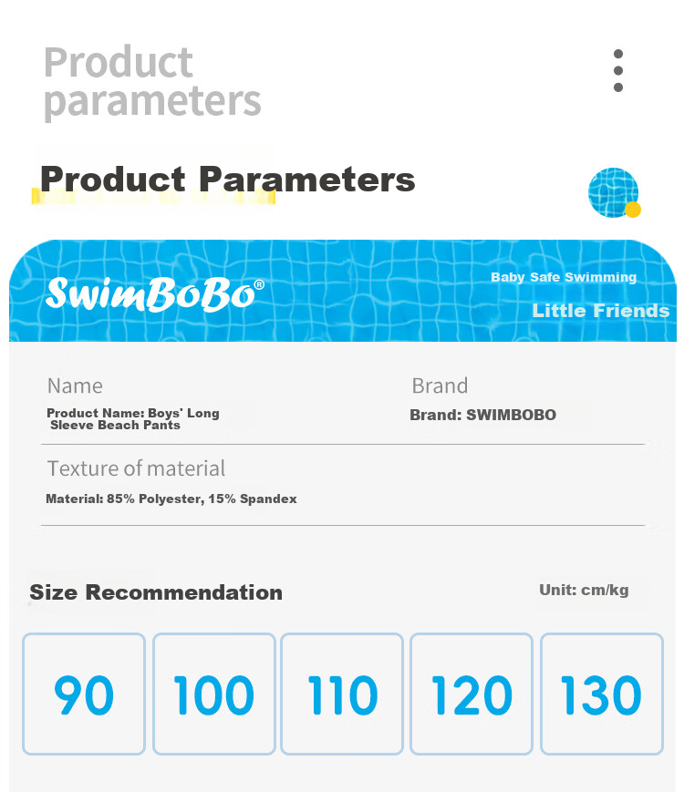 Swimbobo Children's Swimwear, Boys' Two-Piece Swimsuit, Beginner Swimming Gear, Cartoon Crocodile Design, Long-Sleeve Two-Piece Swimsuit, Size 90 3