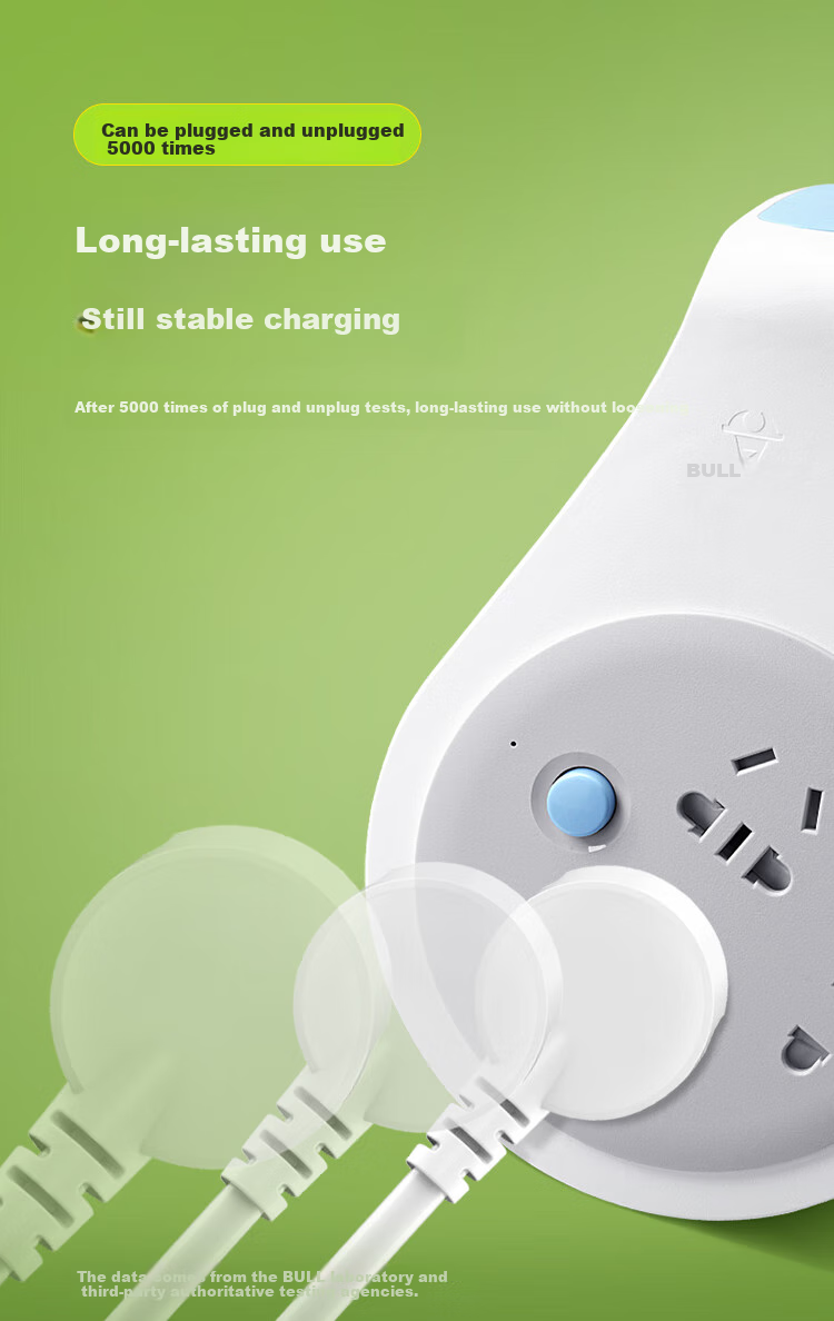 BULL Overheat Protection Cable Reel Socket/power Strip GN-8030, 4 Outlets, 30 Meters Cable Reel, for Engineering Use 9