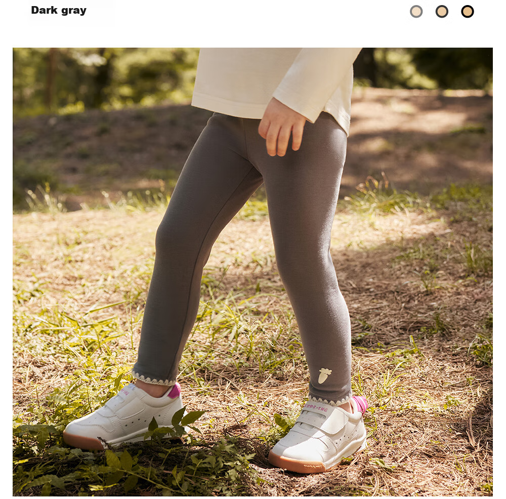 Beitaisi Girls' Leggings Socks, Spring And Autumn New Style, Children's Outdoor Wear, Soft High-Elasticity Skin-Friendly Breathable Baby Long Pants 23