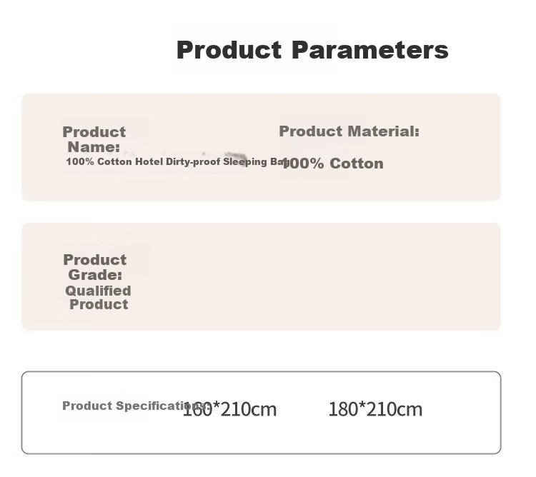 Wuyinliangpin 100% Pure Cotton Class A Hotel Hygiene Bedding Set with Pillowcases And Duvet Cover for Business Trips And Travel, Double Sleeping Bag 180x210cm 12