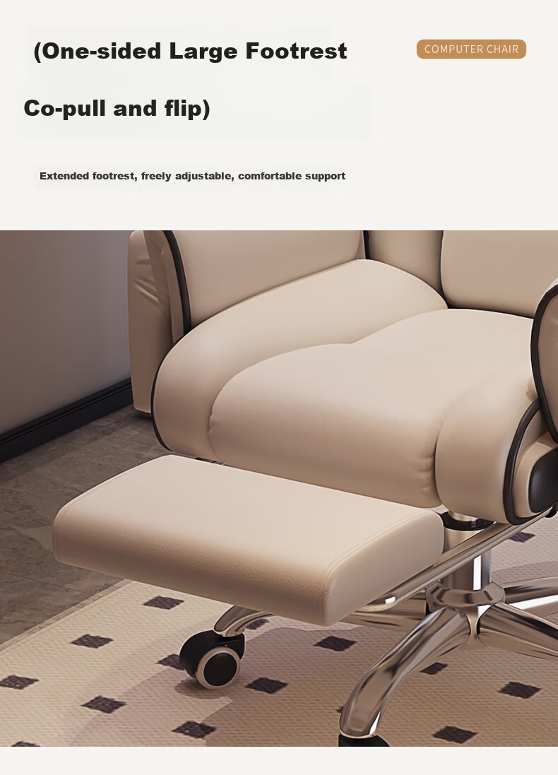 Chibailun Computer Chair, Home Gaming Chair, Sofa Chair, Ergonomic Chair, Bedroom Study Chair with Backrest, Adjustable Height Study Chair 12