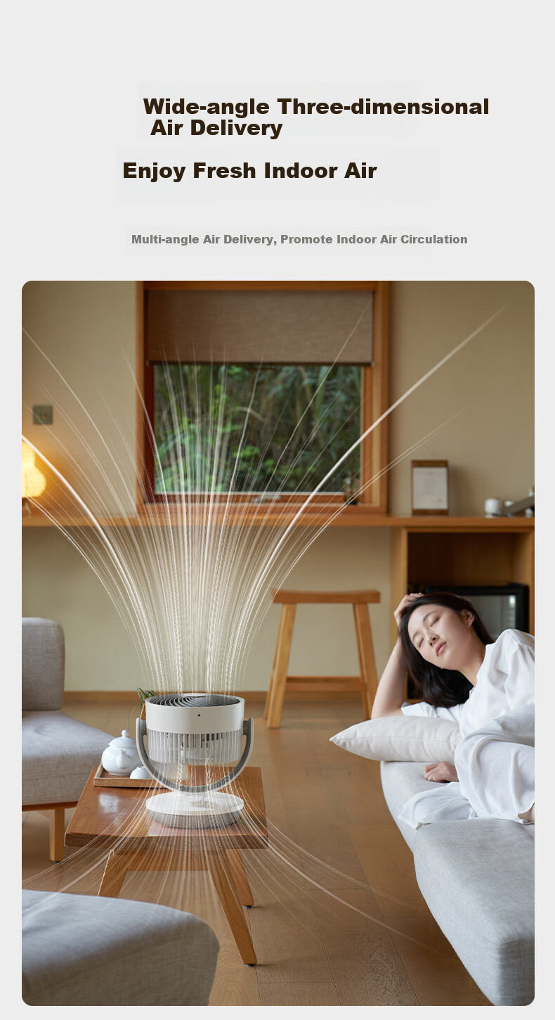 SUPOR [High Cost-Performance] Air Circulation Fan, Electric Fan for Home Use, Floor Fan, Desktop Standing Fan, Bedroom Living Room Detachable Washable Oscillating Fan, Air Conditioner Companion EFC-118A 8