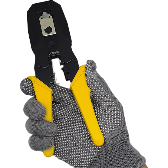BAIGE PVC Coated Work Gloves 20 Pairs 13-Gauge Nylon Anti-Slip Durable Gloves for Construction and Delivery Gray Nylon PVC Coated Gloves CW927773